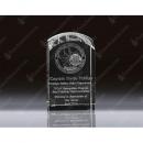 Clear Optical Crystal 3D Dome Top Plaque