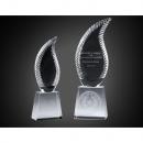 Harmony Crystal Flame Award on Clear Base