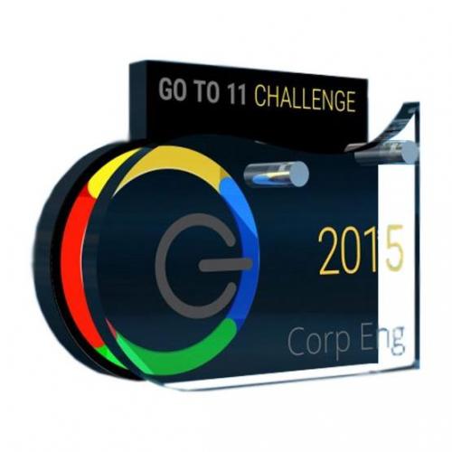 Featured - Custom Acrylic Awards Gallery - Google Go To 11 Challenge