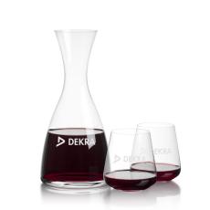 Employee Gifts - Barham Carafe  & Breckland Stemless Wine