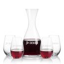 Barham Carafe & Boston Stemless Wine