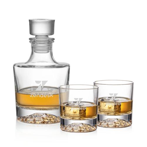 Corporate Recognition Gifts - Etched Barware - Heathfield Decanter Set