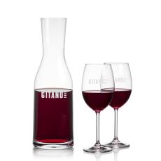 Caldmore Carafe & Blyth Wine - Etched Barware