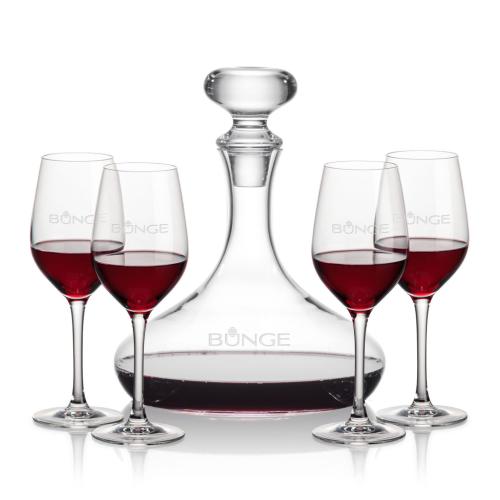 Corporate Recognition Gifts - Etched Barware - Stratford Decanter & Lethbridge Wine