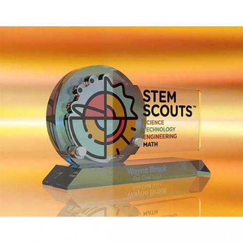 Featured - Custom Acrylic Awards Gallery - Stem Scouts Awards