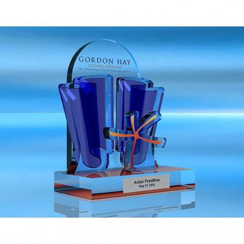 Featured - Custom Acrylic Awards Gallery - Gordon Hay Scholarship Awards