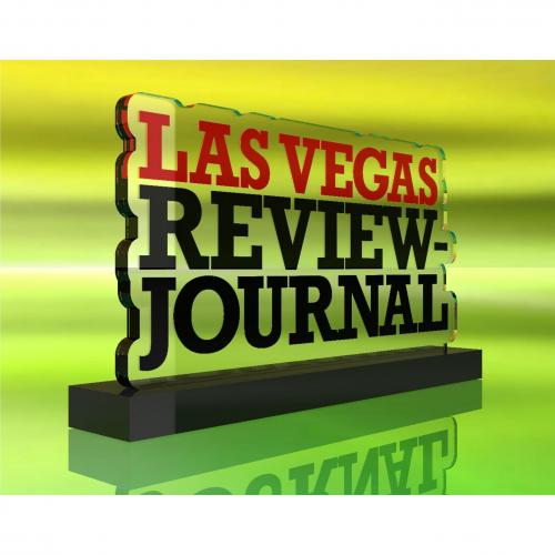 Featured - Custom Acrylic Awards Gallery - Las Vegas Review Journal