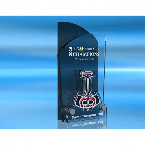 Featured - Custom Acrylic Awards Gallery - YPO Forum Cup Champions Award