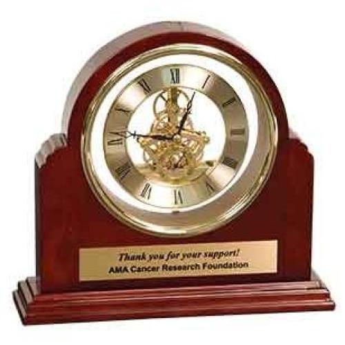 Corporate Gifts, Recognition Gifts and Desk Accessories - Clocks - Recognition Wood Grand Piano Step Arch Clock