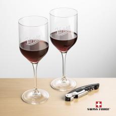 Employee Gifts - Swiss Force Opener & 2 Belmont Wine