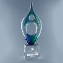 Escape Blue & Green Art Glass Award