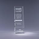 Clear Optical Crystal Echelon Award