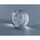 Clear Optical Crystal Orbit Paperweight
