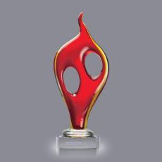 Employee Gifts - Nextel Flame Glass Award