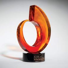 Employee Gifts - Velocity Circle Glass Award