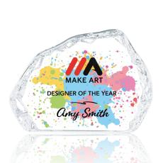 Employee Gifts - Aspen Iceberg Full Color Crystal Award