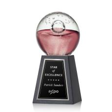 Employee Gifts - Jupiter Spheres on Tall Marble Glass Award