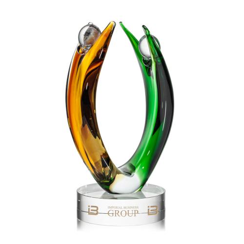 Corporate Awards - Glass Awards - Art Glass Awards - Juliet Abstract / Misc Art Glass Award