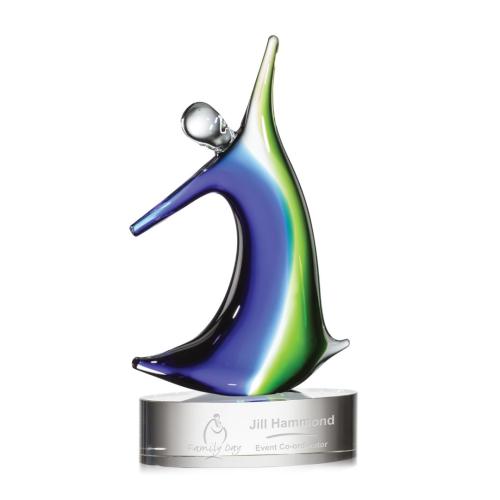 Corporate Awards - Glass Awards - Art Glass Awards - Monza Abstract / Misc Art Glass Award