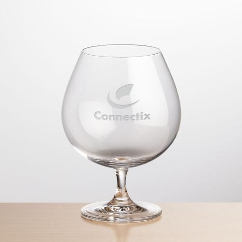 Corporate Recognition Gifts - Etched Barware - Coleford Brandy - Deep Etch