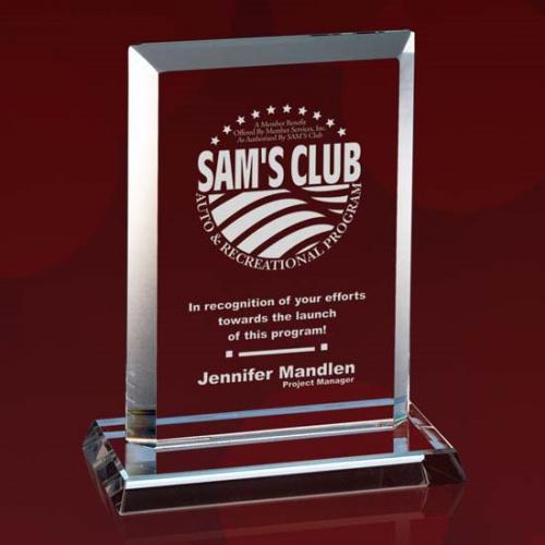 Corporate Awards - Glass Awards - Empress Award - Starfire