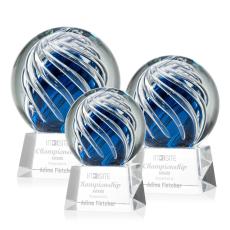 Employee Gifts - Genista Clear on Robson Base Spheres Glass Award