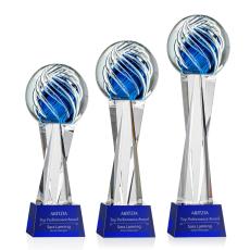 Employee Gifts - Genista Spheres on Grafton Base Glass Award