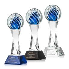 Employee Gifts - Genista Clear on Langport Base Obelisk Glass Award