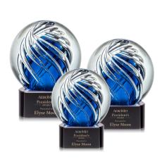 Employee Gifts - Genista Black on Paragon Base Spheres Glass Award