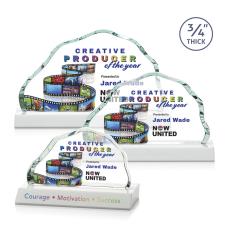 Highbridge Full Color White Crystal Award - Corporate Awards