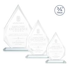 Employee Gifts - Hawthorne Starfire Arch & Crescent Crystal Award