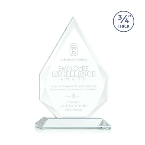 Corporate Awards - Hawthorne Jade Arch & Crescent Glass Award