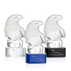 Employee Gifts - Fredricton Eagle Animals on Paragon Crystal Award