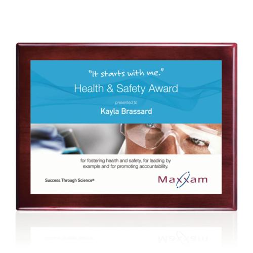 Corporate Awards - Award Plaques - Wood Plaques - Oakleigh/AstroSub - Rosewood/White