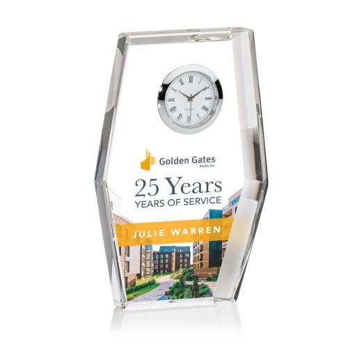 Corporate Gifts, Recognition Gifts and Desk Accessories - Clocks - Susana Full Color Clock