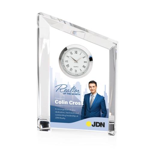 Corporate Gifts, Recognition Gifts and Desk Accessories - Clocks - Zoya Full Color Clock