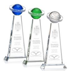 Employee Gifts - Virago Globe Spheres Crystal Award
