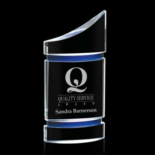 Corporate Awards - Crystal Awards - Colored Crystal - Gemma Award