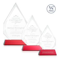 Employee Gifts - Hawthorne Red on Newhaven Arch & Crescent Crystal Award