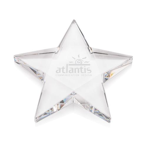 Corporate Gifts, Recognition Gifts and Desk Accessories - Paperweights - Pentagon Star Paperweight