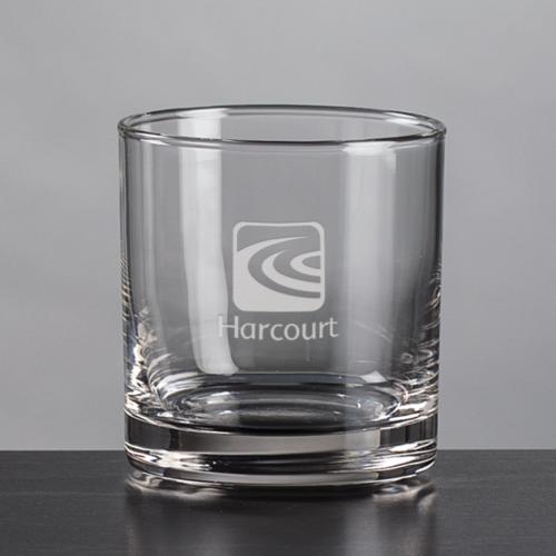 Corporate Recognition Gifts - Etched Barware - Aristocrat OTR/DOF - Deep Etch
