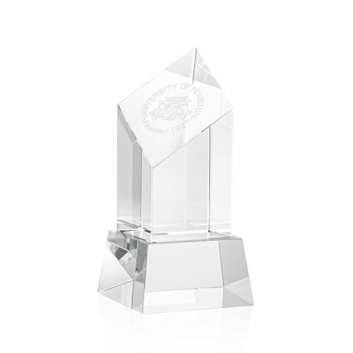 Corporate Awards - Barone Clear on Base Obelisk Crystal Award