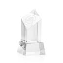 Barone Clear on Base Obelisk Crystal Award