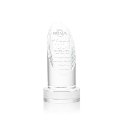Corporate Awards - Lauder Clear on Base Obelisk Crystal Award
