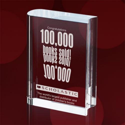 Corporate Awards - Glass Awards - Art Glass Awards - Optical Book