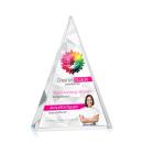 Monroe Full Color Pyramid Crystal Award