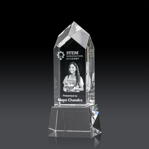 Corporate Awards - Clarington on Base 3D - Clear