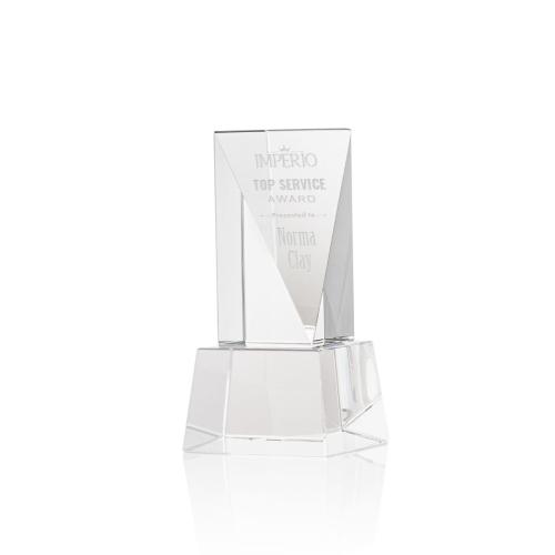 Corporate Awards - Easton Clear on Base Obelisk Crystal Award