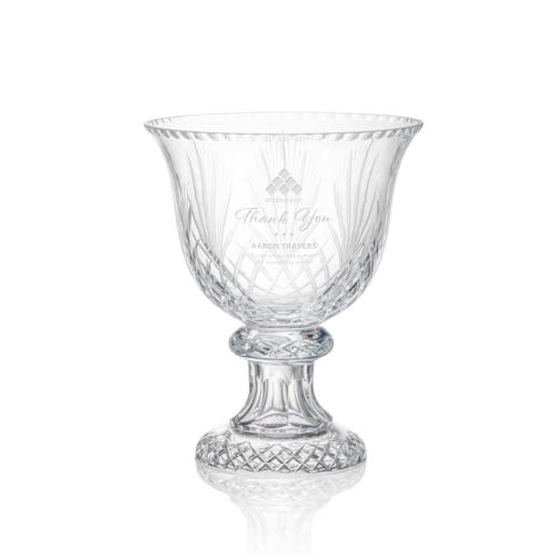 Corporate Awards - Crystal Awards - Vase and Bowl Awards - Hereford Footed Bowl