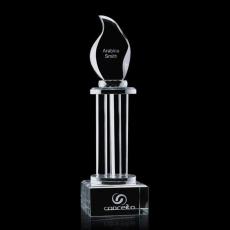 Employee Gifts - Pinto Flame Crystal Award